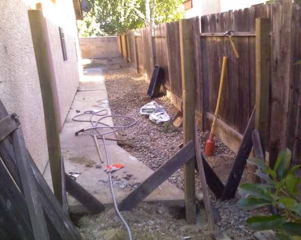 Concrete pored